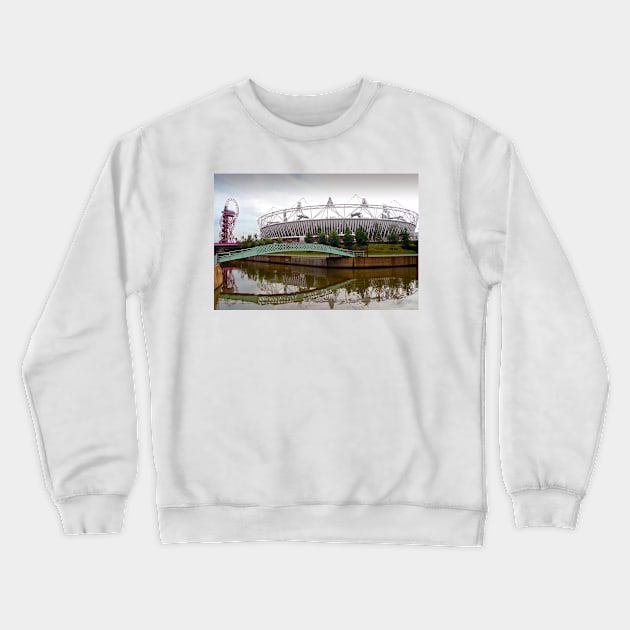 2012 London Olympic Stadium England Crewneck Sweatshirt by Andy Evans Photos